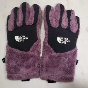 North Face Girls Large Sherpa gloves!